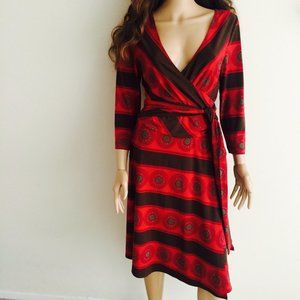 BCBG ¾ Sleeve Wrap Dress